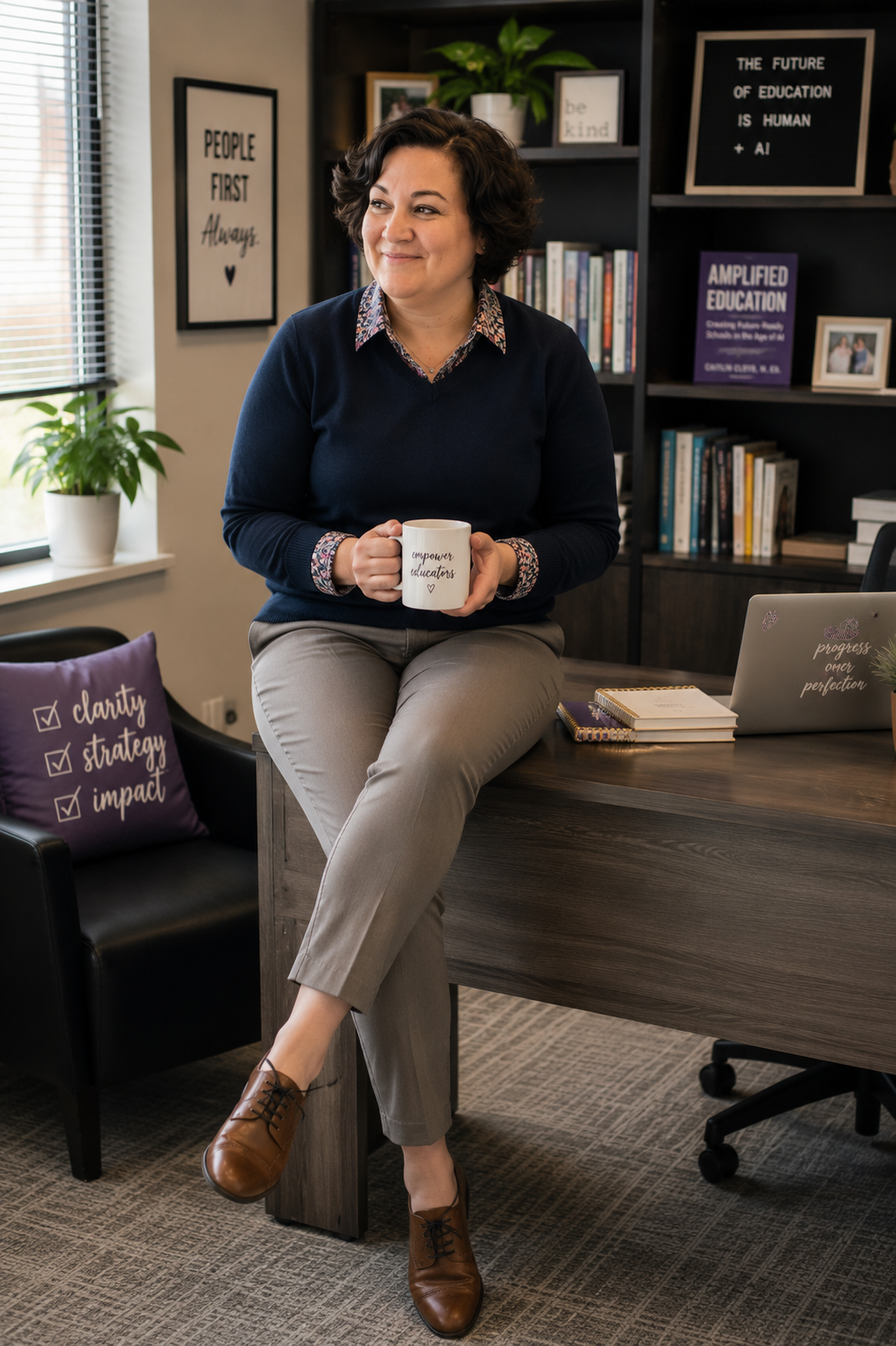Caitlin Cloyd in her office